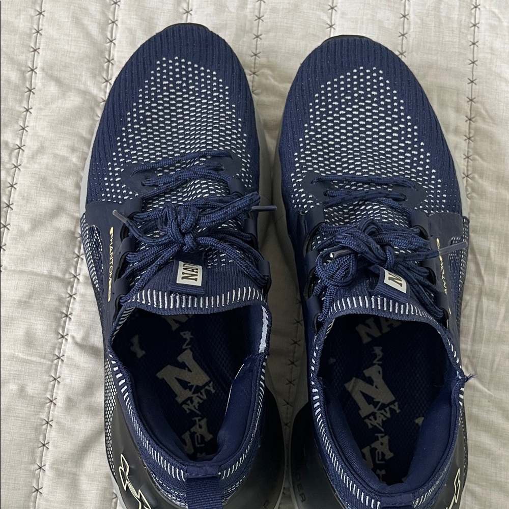 US NAVAL ACADEMY Men's Navy Knit Athletic Shoes